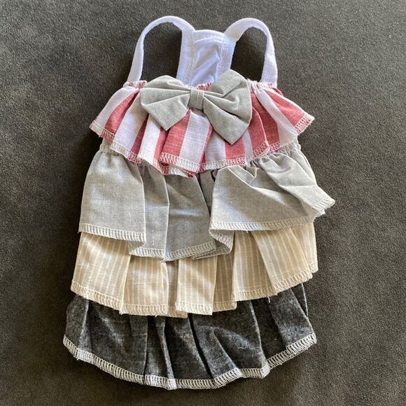 Dog Summer Ruffle Layer Dress with Bow Lightweight for Small Dogs Size XS NEW - Picture 1 of 6